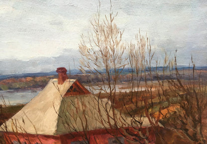 Oil painting Romance of autumn Alexander Georgievich Cherkas