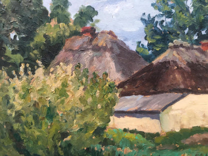 Oil painting House near the forest Alexander Georgievich Cherkas