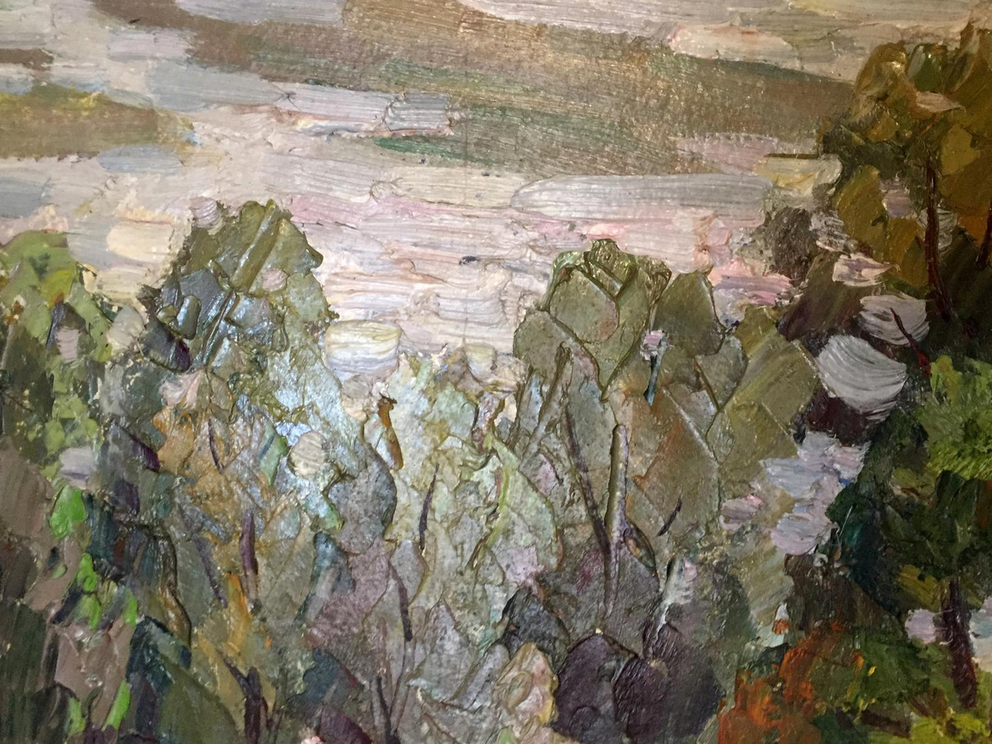 Kolomoitsev's oil artwork portraying Sednevskaya Grove