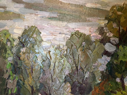 Kolomoitsev's oil artwork portraying Sednevskaya Grove