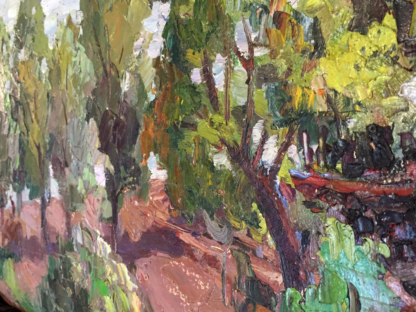 Petr Mikhailovich Kolomoitsev's oil depiction of Sednevskaya Grove