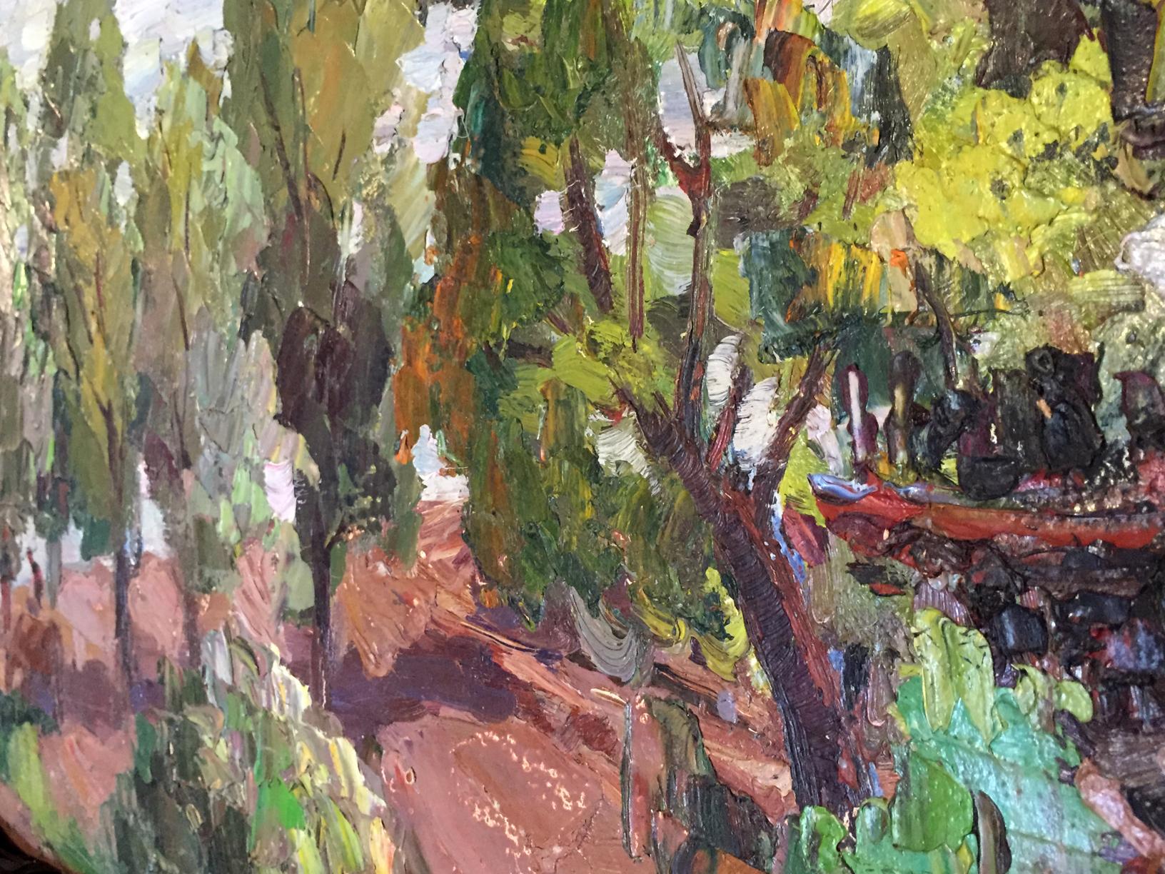 Petr Mikhailovich Kolomoitsev's oil depiction of Sednevskaya Grove