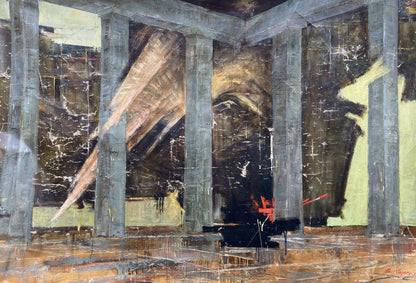 Oil painting Monument Vladimir Vasilievich Korsun