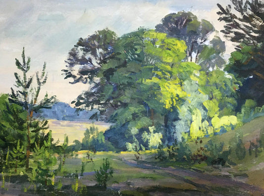 Oil painting Forest Lednev Eduard Dmitrievich