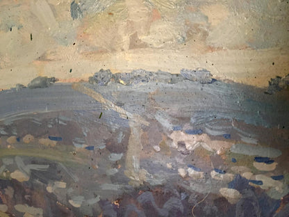 Oil painting Spring in the village Kolosovsky Georgiy Sergeevich