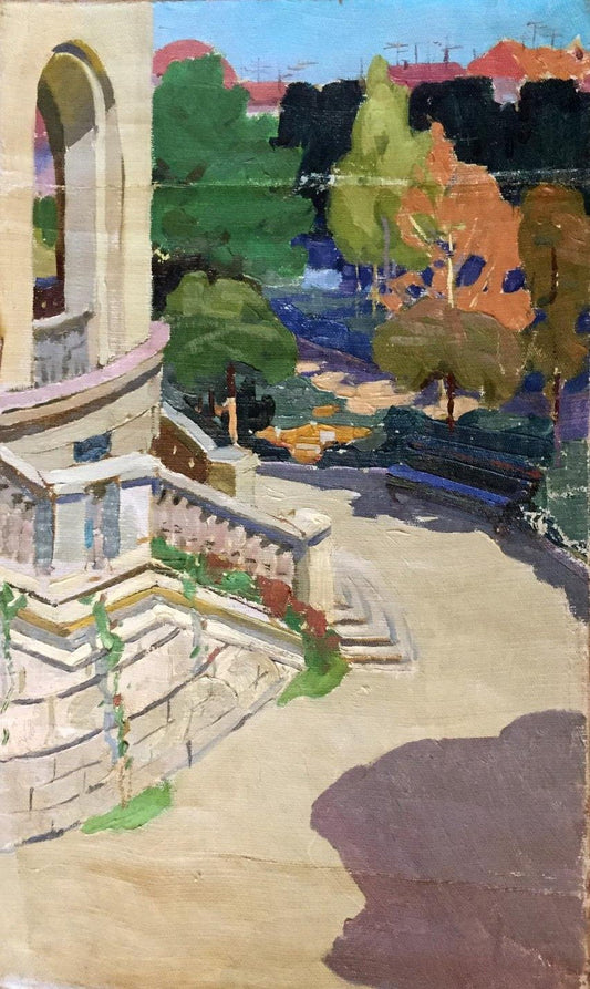 Oil painting Monastery