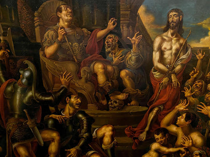 Oil painting Christ before Pilate Litvinov Oleg Arkad'yevich
