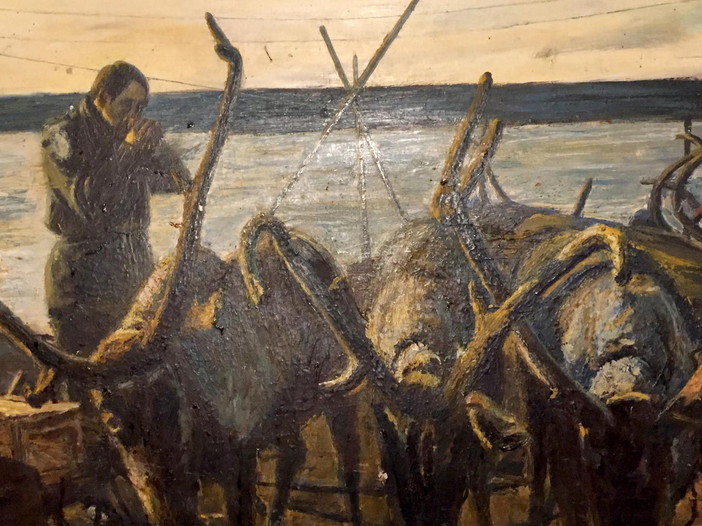 Oil painting Autumn on Vaigach Nedoshovenko Tamara Fedorovna