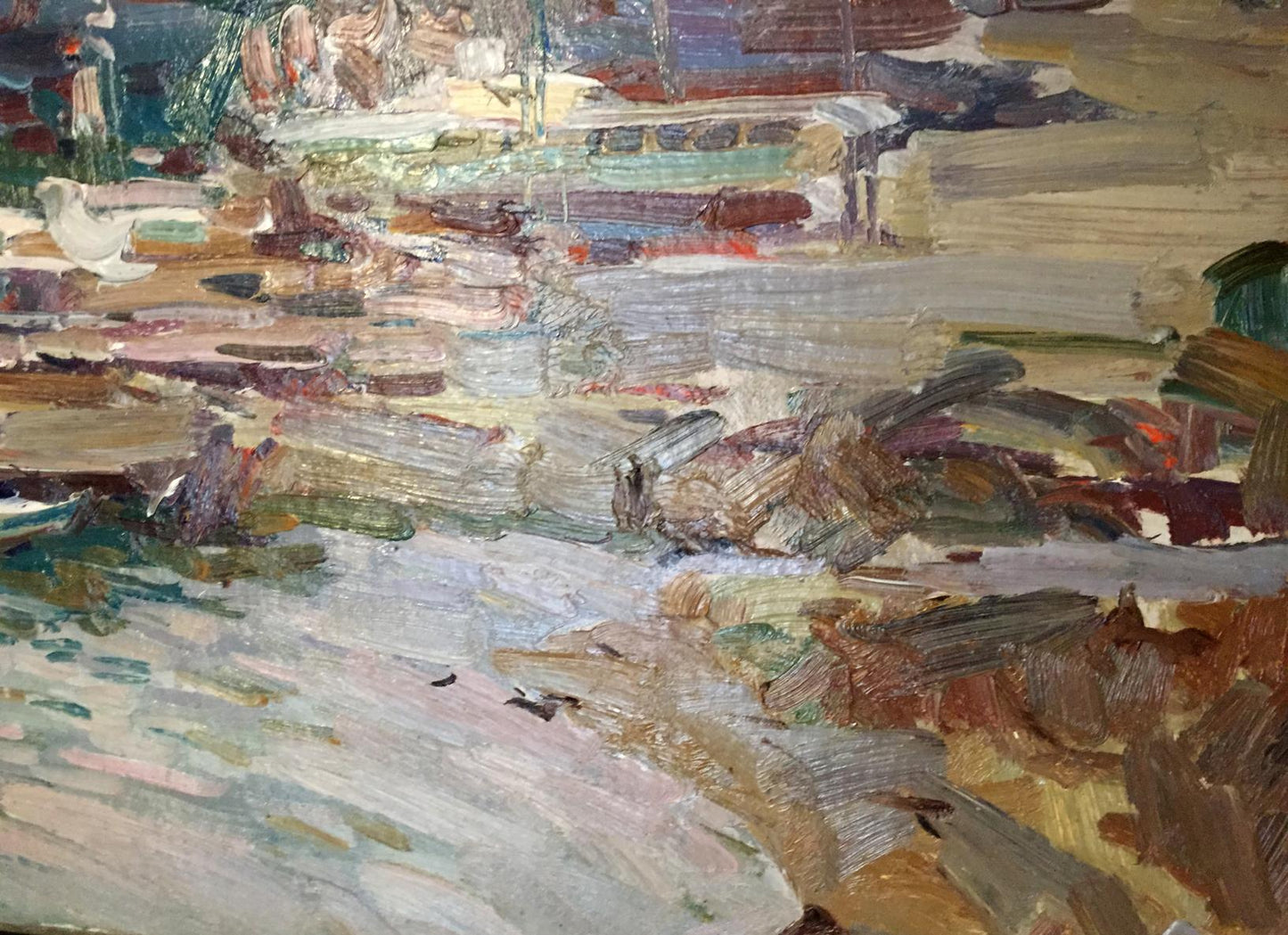 Oil painting Port Victor Nikolayevich Volkov