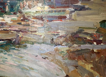 Oil painting Port Victor Nikolayevich Volkov