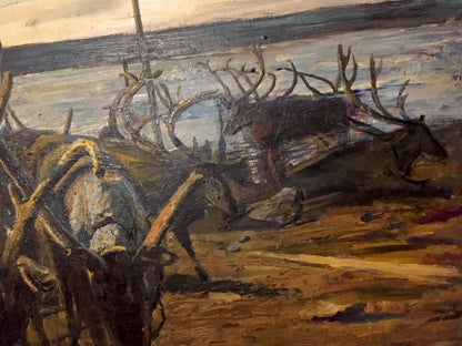 Oil painting Autumn on Vaigach Nedoshovenko Tamara Fedorovna