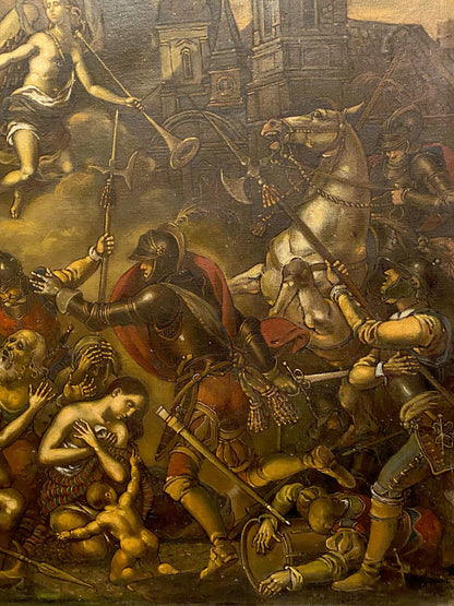 Oil painting Assault on the city of Breda Oleg Litvinov