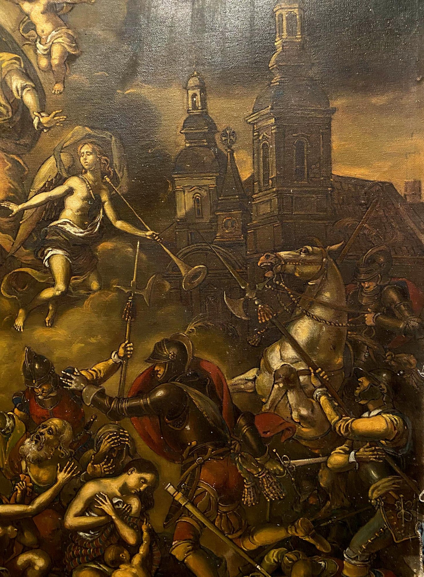 Oil painting Assault on the city of Breda Oleg Litvinov
