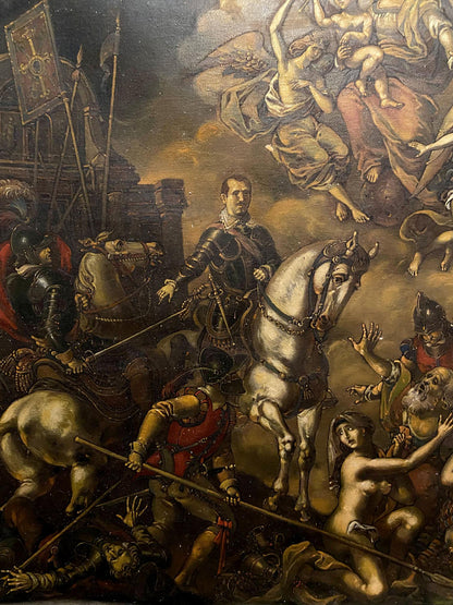 Oil painting Assault on the city of Breda Oleg Litvinov
