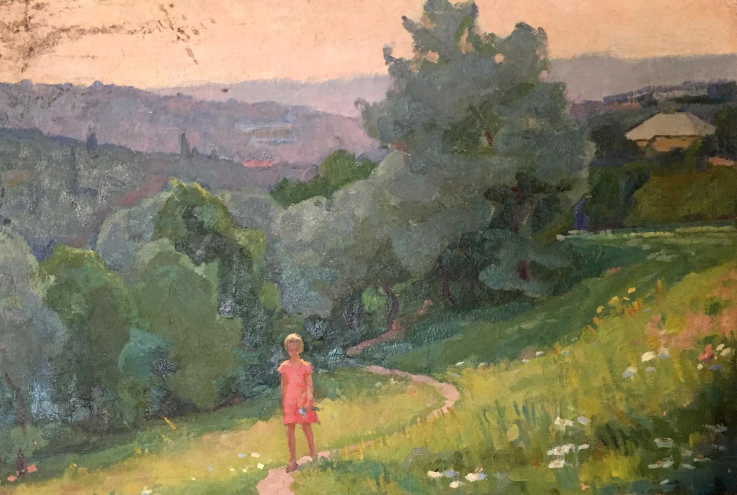 Oil painting Walk through the forest Khrustalenko Nikolay Aleksandrovich