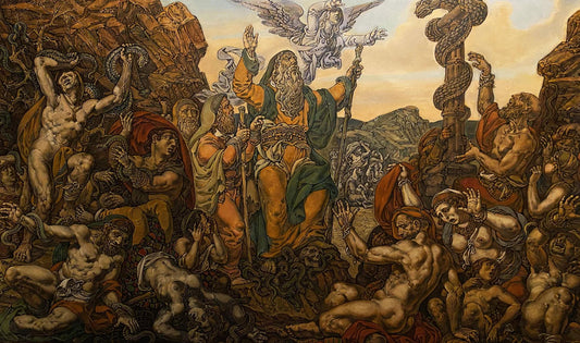 Oil painting Brazen serpent Litvinov Oleg Arkad'yevich