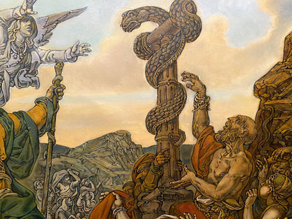 Oil painting Brazen serpent Litvinov Oleg Arkad'yevich