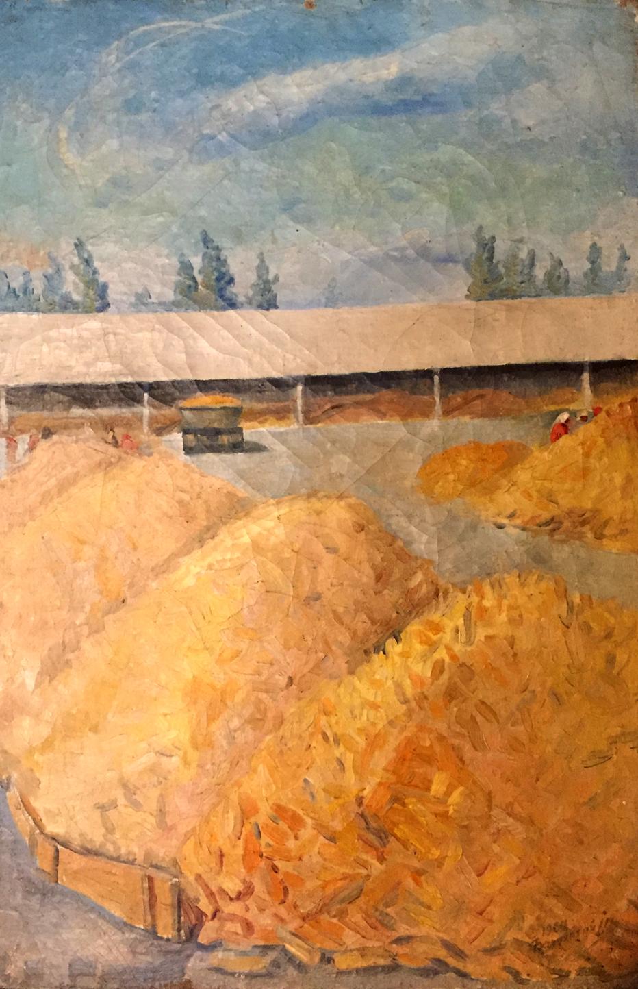 Oil painting Warehouses