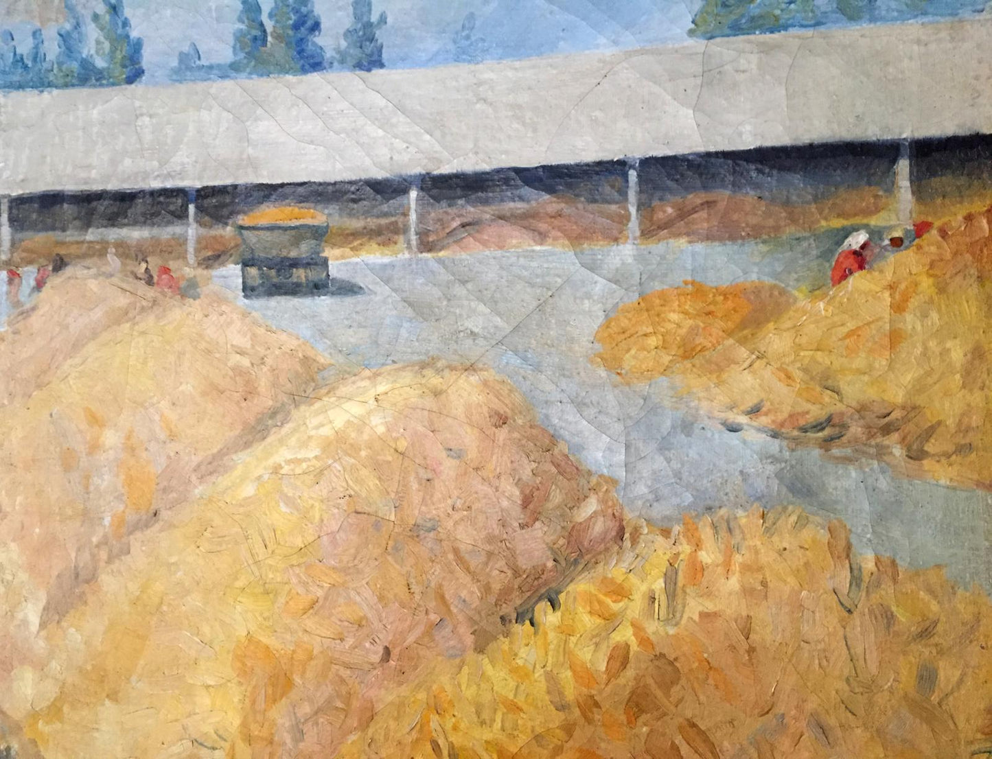 Oil painting Warehouses