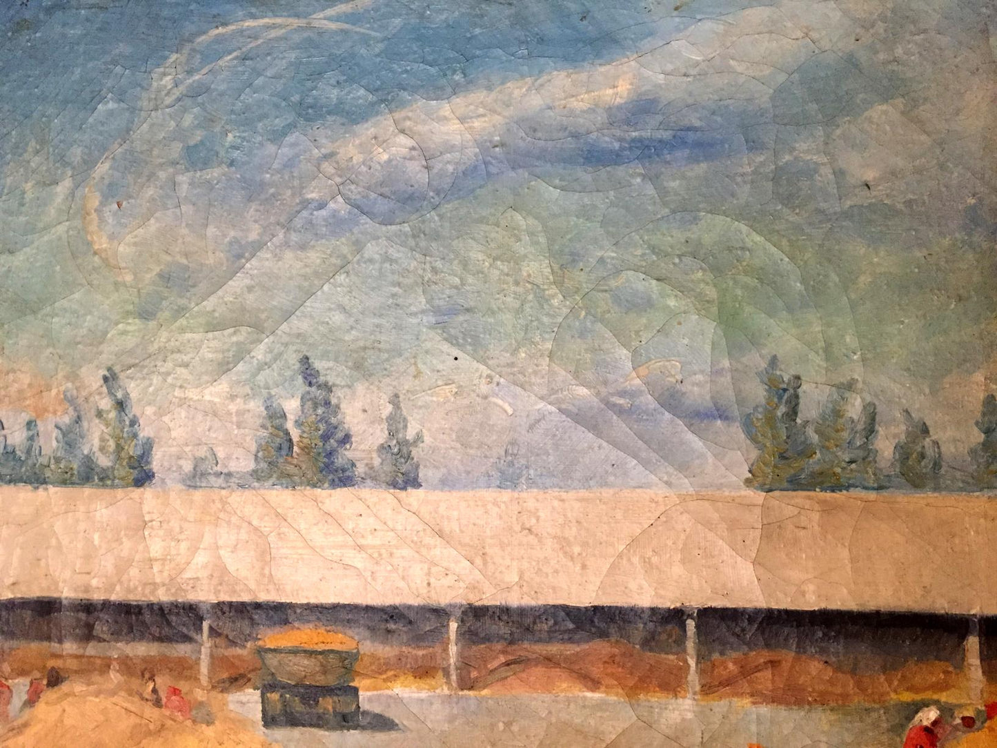 Oil painting Warehouses