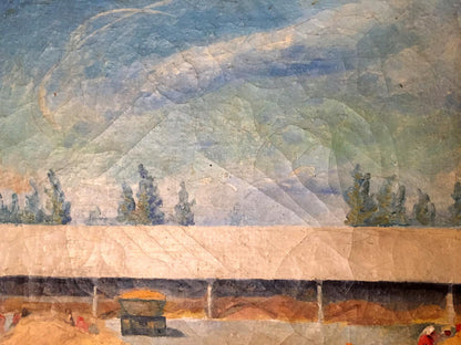 Oil painting Warehouses