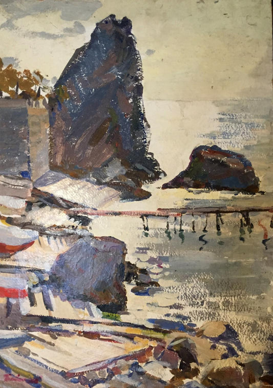 Oil painting It's a nasty day