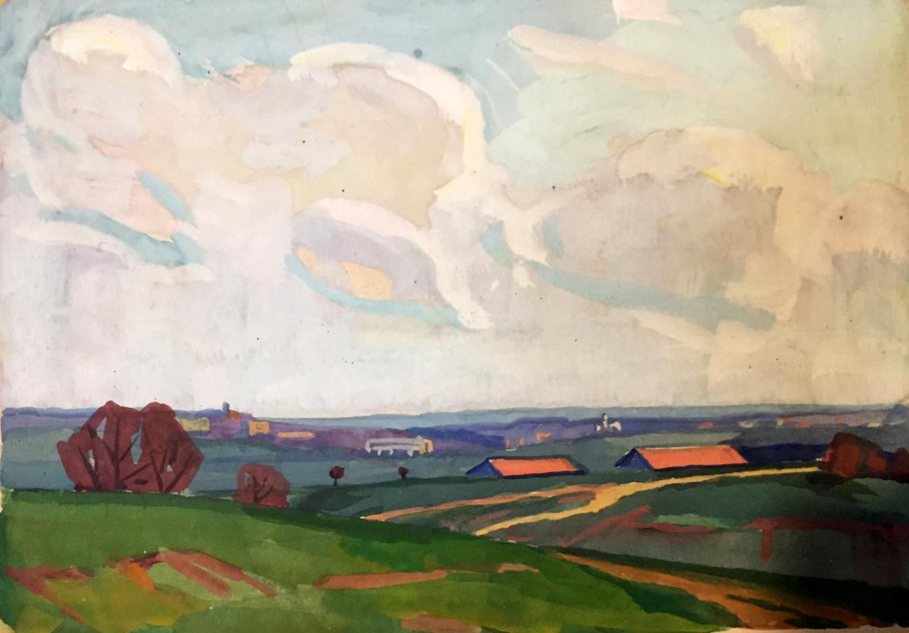 Oil painting Fields Khrustalenko Nikolay Aleksandrovich