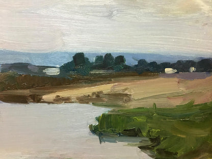 Oil painting River flows Trokhimenko Karpo Demyanovych