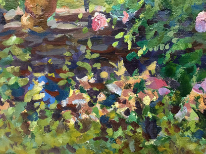 Oil painting Garden Fomin Anatoly Nikiforovich