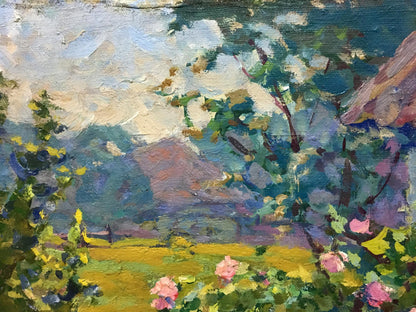 Oil painting Garden Fomin Anatoly Nikiforovich