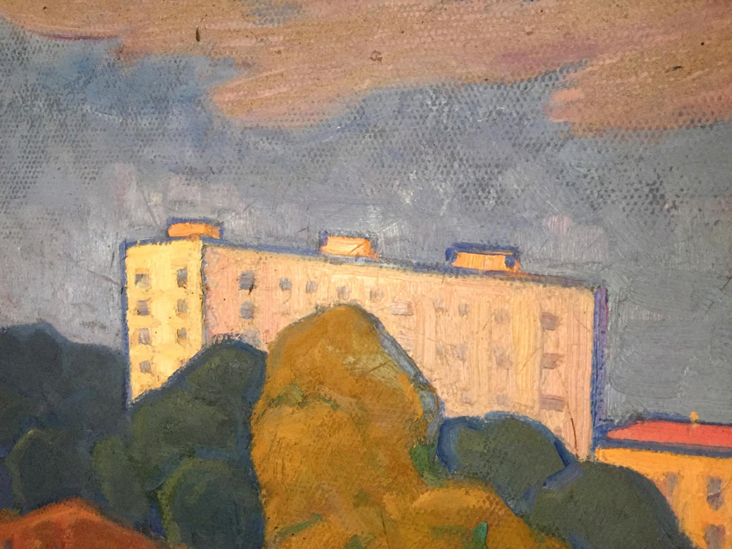 Oil painting In the countryside Khrustalenko Nikolay Aleksandrovich