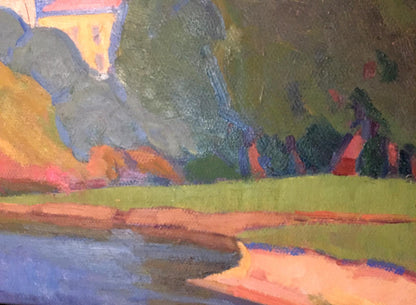 Oil painting In the countryside Khrustalenko Nikolay Aleksandrovich