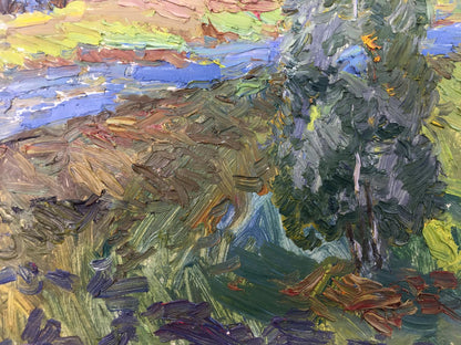 Oil painting Meadows Viktor Grigor'yevich Sevast'yanov