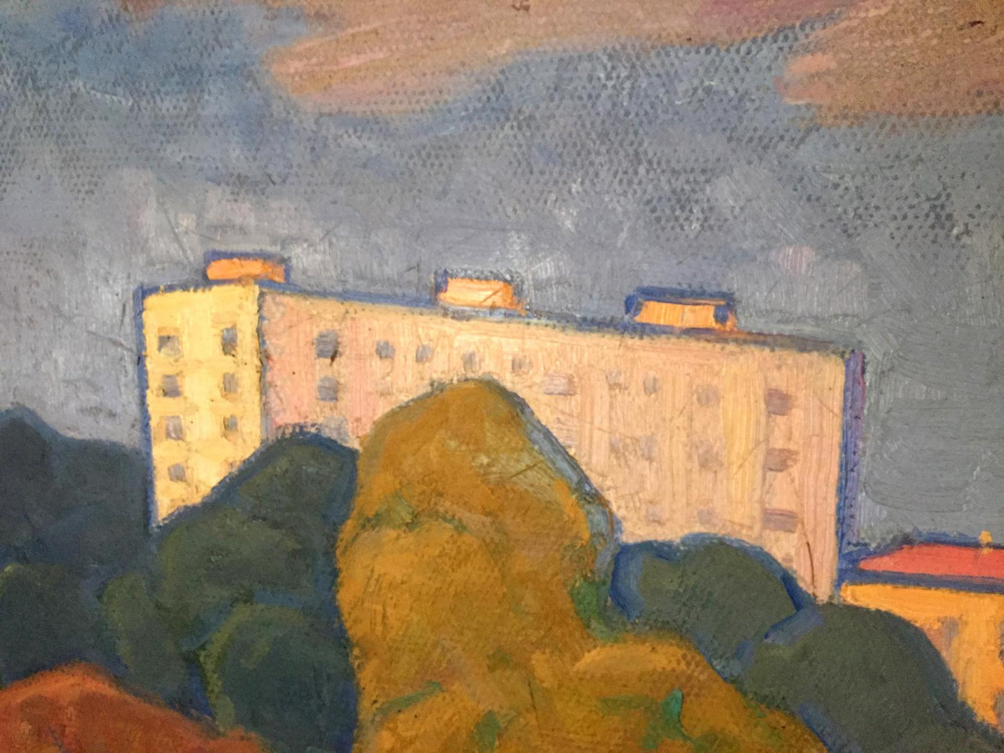 Oil painting In the countryside Khrustalenko Nikolay Aleksandrovich