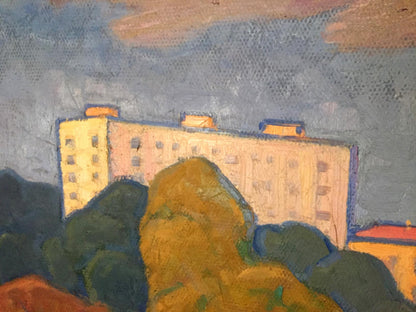 Oil painting In the countryside Khrustalenko Nikolay Aleksandrovich