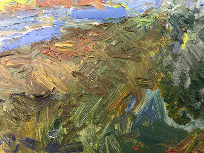 Oil painting Meadows Viktor Grigor'yevich Sevast'yanov