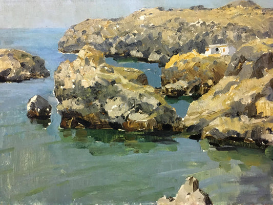 Oil painting Cliffs in the bay Stremsky Alexander Ivanovich