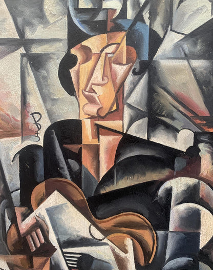 Abstract oil painting Engineer V. Konotopsky