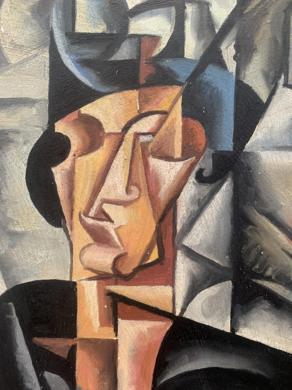 Abstract oil painting Engineer V. Konotopsky