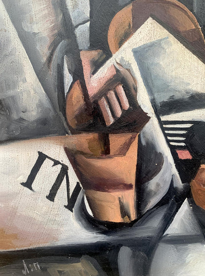 Abstract oil painting Engineer V. Konotopsky