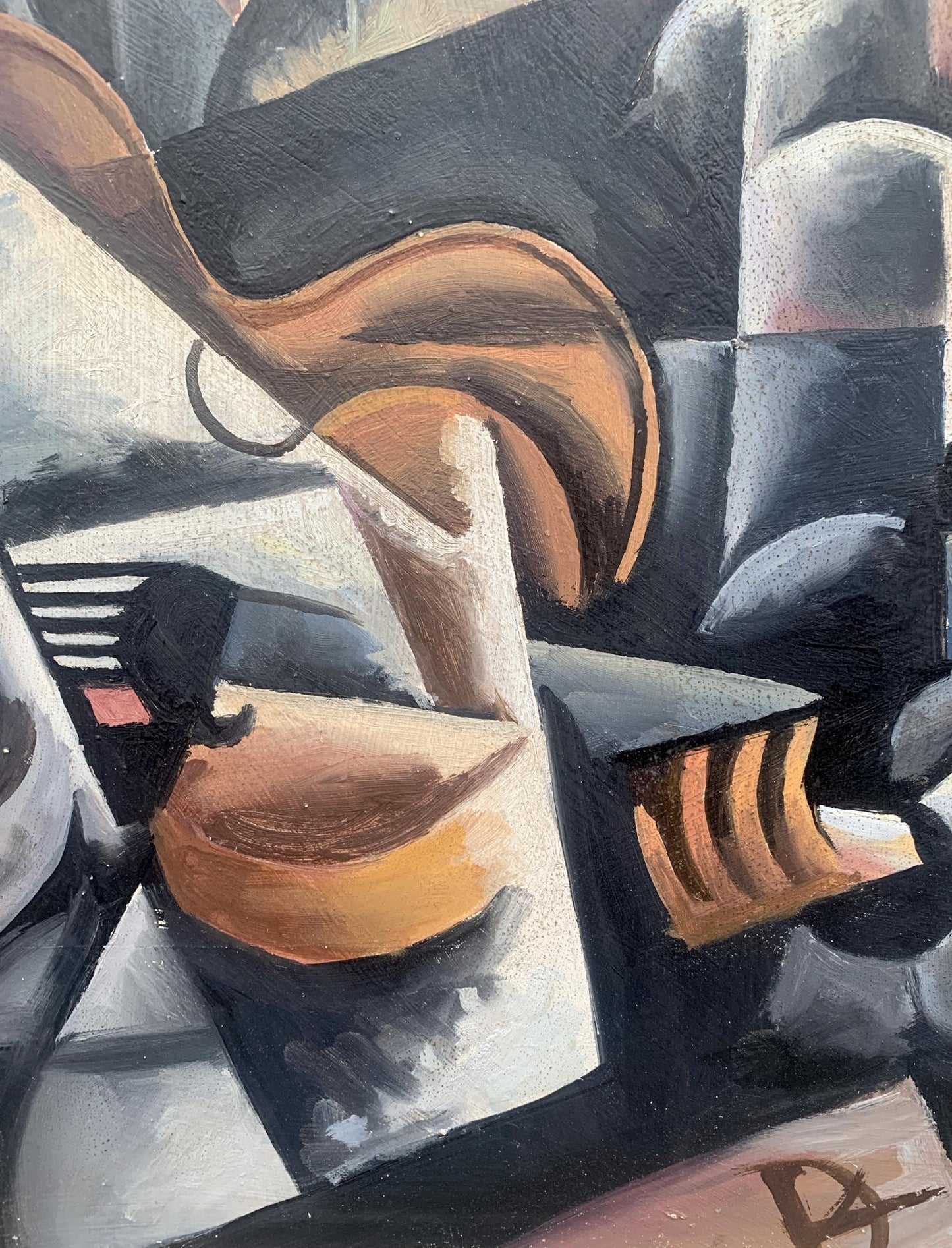 Abstract oil painting Engineer V. Konotopsky
