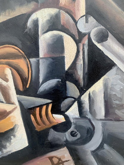 Abstract oil painting Engineer V. Konotopsky