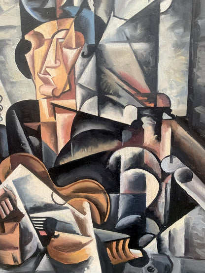 Abstract oil painting Engineer V. Konotopsky