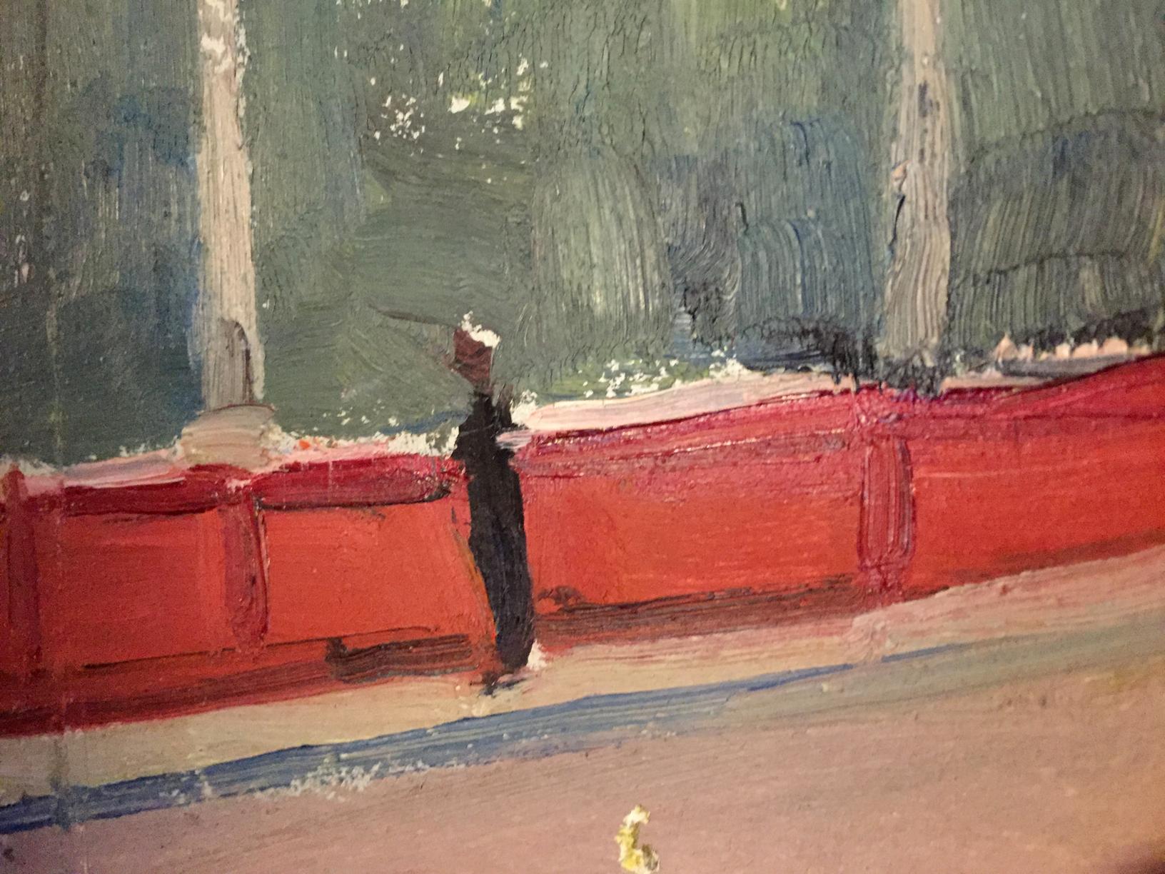 Places for rest is depicted in a double oil painting