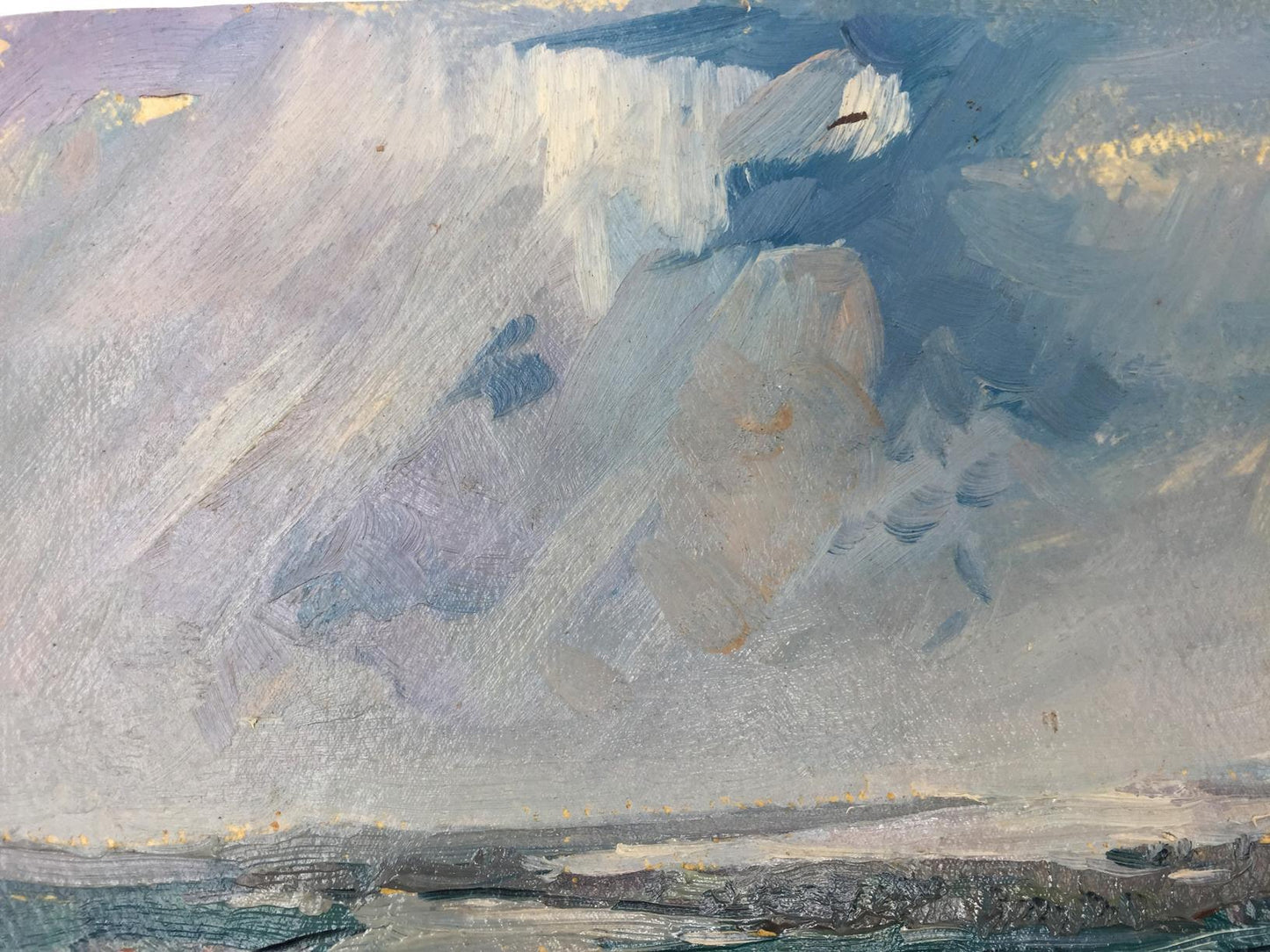 Oil painting Building array original picture painter