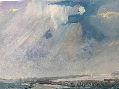 Oil painting Building array original picture painter