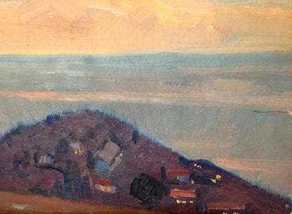 In the double oil painting, you'll find scenes of "Places for rest"