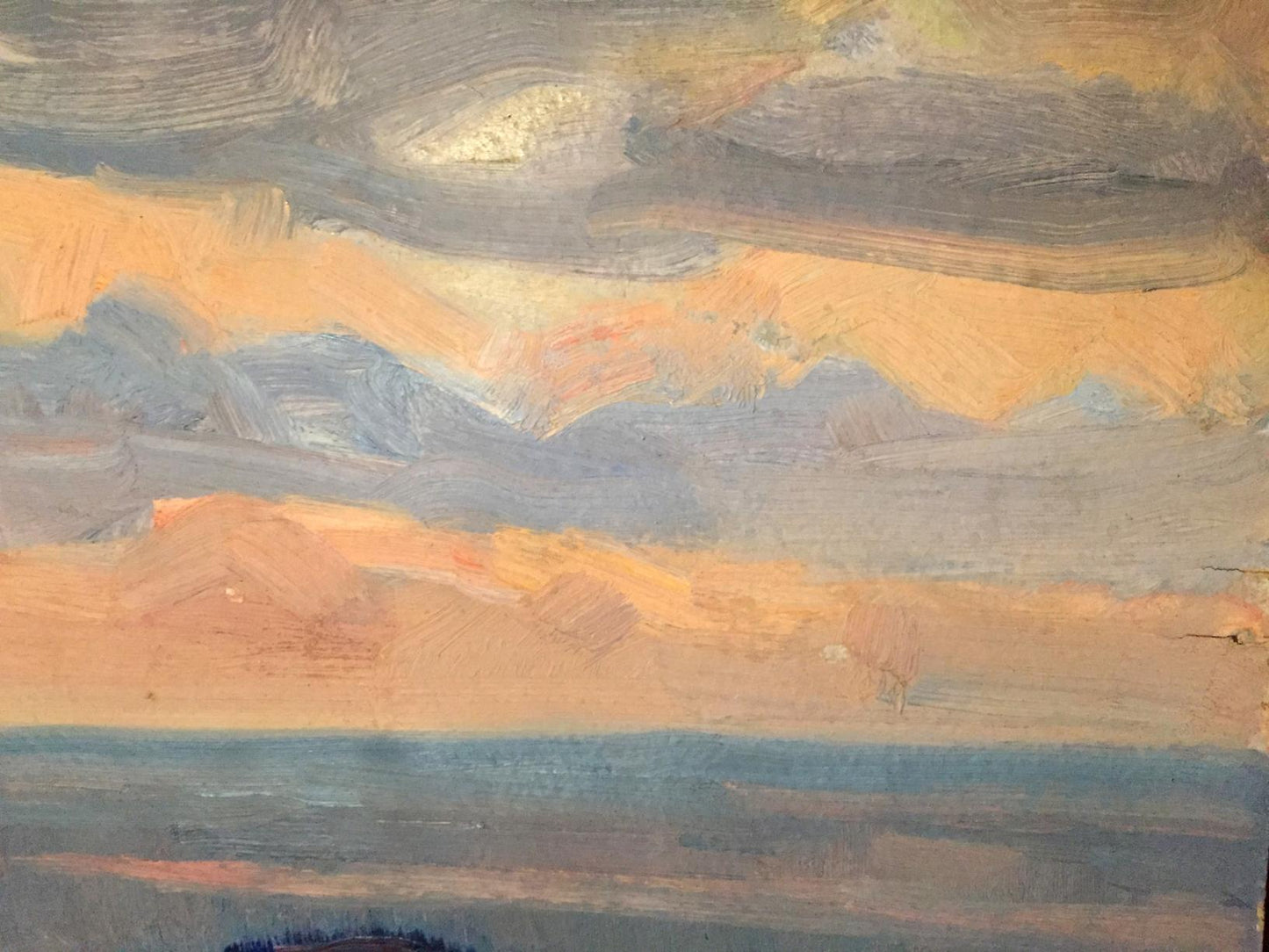 Various "Places for rest" are depicted in the double oil painting