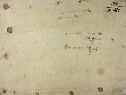 Oil painting Building array original picture painter