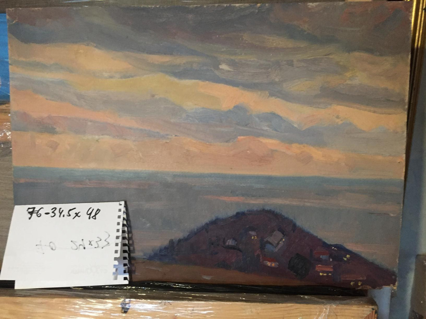 Double oil painting showcasing places ideal for relaxation